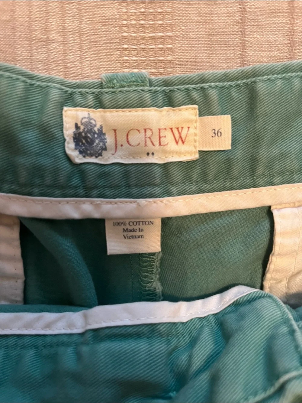 J. Crew Men’s Green Cotton Chino Shorts